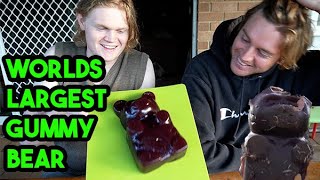 Unboxing (and DESTROYING) the Worlds Largest Gummy Bear