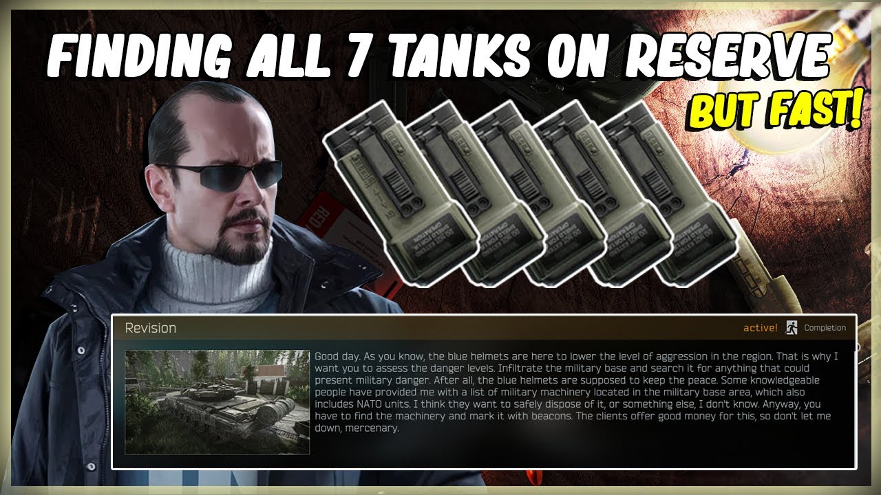FIND 7 TANKS ON RESERVE AND MARK 5 - ESCPAE FROM TARKOV EFT - PEACEKEEPER  TASK REVISION - 12.11 - YouTube
