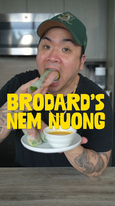 Brodard’s Grilled Pork Spring Rolls (Nem Nướng Cuốn) From Scratch! #springroll #vietnamesefood