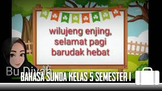 Bahasa Sunda kelas 5 semester 1 materi 'Kalimah Pananya'