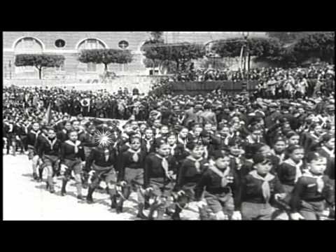 Italian Prime Minister Benito Mussolini's Rise To Power In 1922 And Taking Italy ...Hd Stock Footage