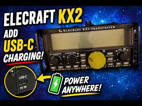 Elecraft KX2 USB-C Charging Mod From G7UFO!!!