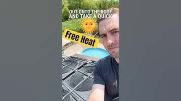 How I Heat My Pool for Free with DIY Solar Panels #solar #pool #diy