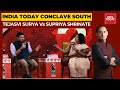 Tejasvi surya vs supriya shrinate face off politics of divide whose india is it  conclave south