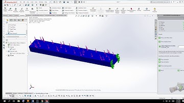 Solidworks - Simulation Wizard - FEA - Simple Steel Bar