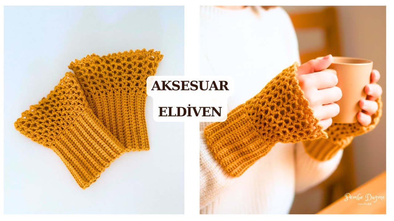 Sonbahar-Kış İçin Trend Örgü Aksesuar Eldiven Yapımı