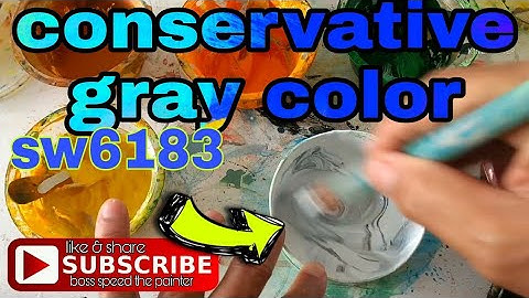 paano mag timpla ng conservative gray color/how to mix conservative gray  @bossspeedthepainter