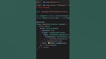 Flutter PhysicalShape Widget