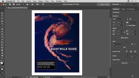 How to save a document in InDesign