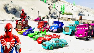 Crazy Track - Race All Disney Cars Lightning McQueen & Monster Trucks Mcqueen The King and Friends