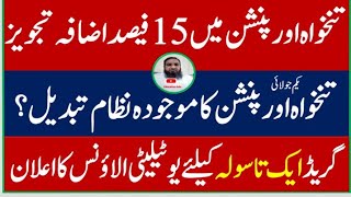 15% increase in pay & pension| Utility Allowance in kpk employees| New pay & pension system of AGPR