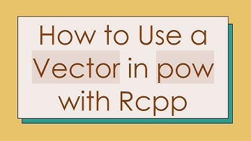 How to Use a Vector in pow with Rcpp