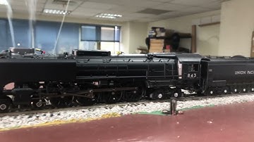 BLI HO scale Paragon 4 UP FEF 843 steam loco test run
