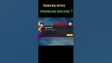 Server busy please try again later problem in freefire || freefire server busy #serverbusy #freefire