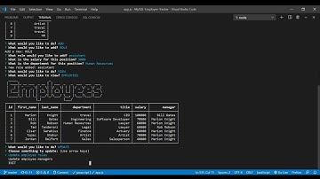 MySQL-Employee-Tracker