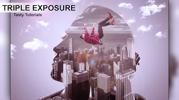 Creative Triple Exposure Photo Effect Photoshop CC 2017 Tutorial