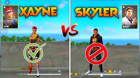 Xayne vs Skyler |Xayne Character ability change|Skylar character ability change.Skyler ability test