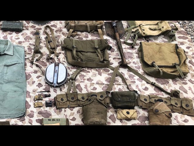 幻級　40s WW2 USMC パラマリンスモックジャンプスーツP43 3rd Original U.S. WWII USMC Paramarine Step-In Third Pattern