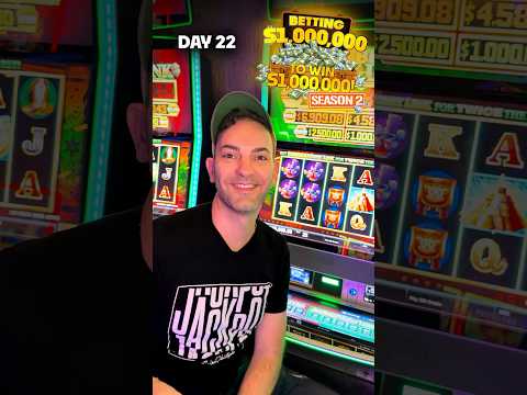 Day 22 🔥 Did we DO IT?! | Betting $1M to Win $1M Season 2 #casino #slots #jackpot #bonus #challenge