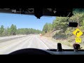 Drive Semi Truck 80 Freeway Westbound Truckee, CA Donner Lake Sacramento