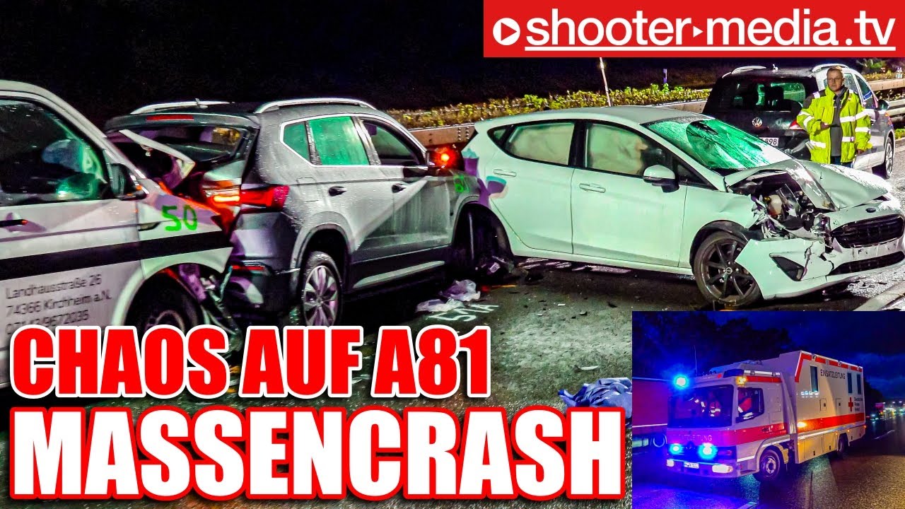 ❌  MASSENCRASH mit 85 FAHRZEUGEN  ❌ | ❌  CHAOS auf der A81  ❌ | Großeinsatz