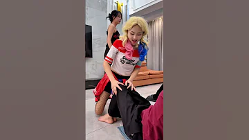 The Joker Made Harley Quinn Shy Joker Shorts 