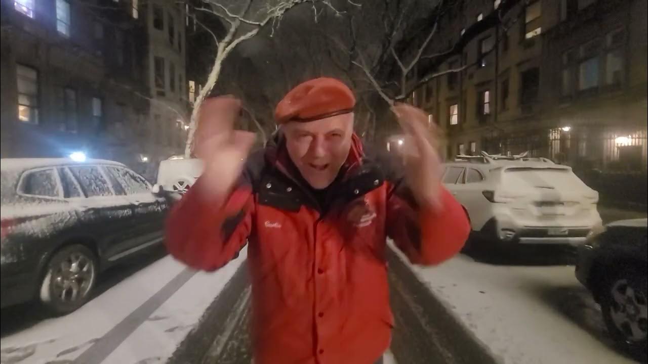 Do not adjust your screen, it is actually SNOWING in New York City. Now