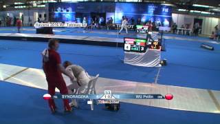 FE W F Individual Havannah GP 2016 T64 07 red WU CHN vs SYNORADSKA POL