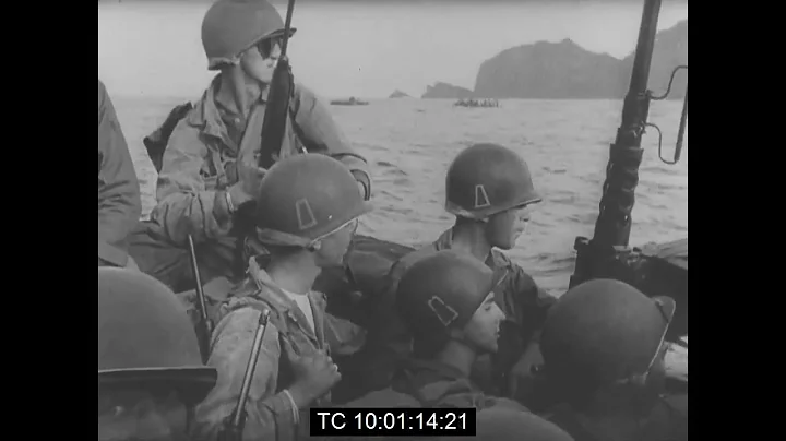American Invasion of Okinawa, Japan Watched by Vic...