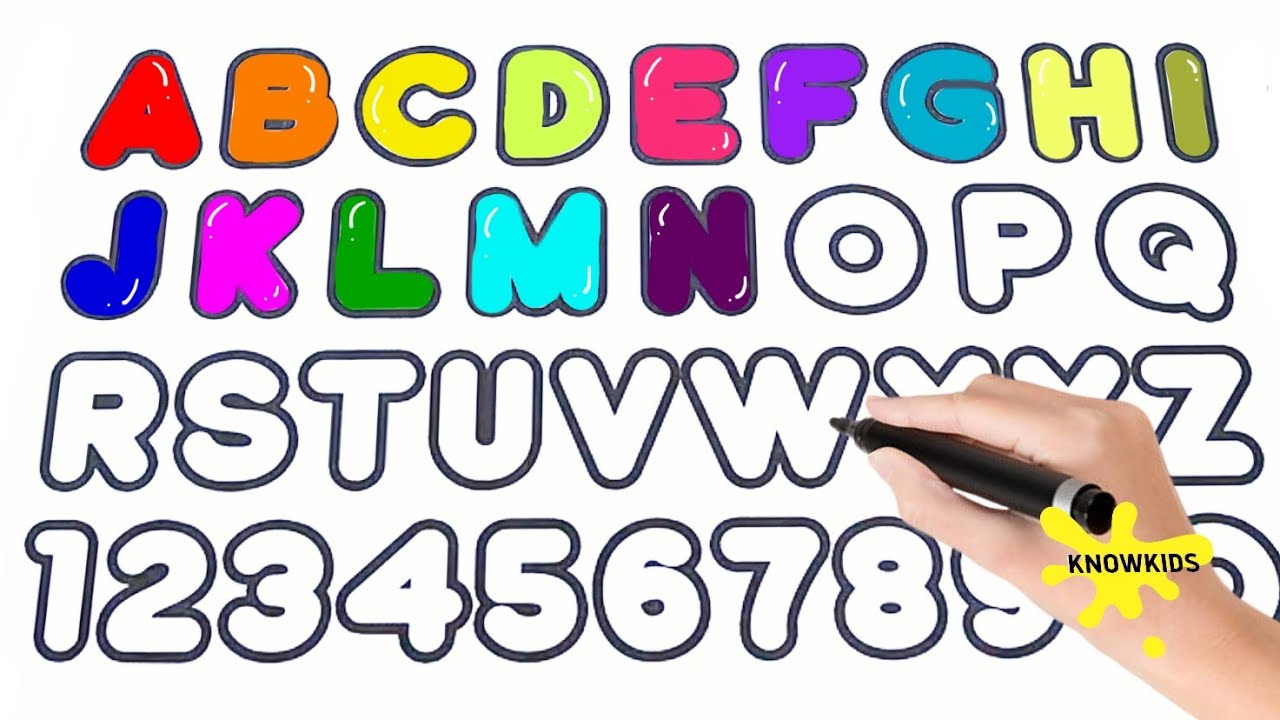 How to trace and write abcd,atoz,learn to write english ABCD, numbers ...