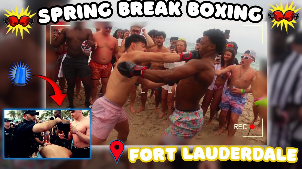 Cops Spring Brake We Made STRANGERS BOX ON THE BEACH (COPS CAME) | Spring Break 2024 ...