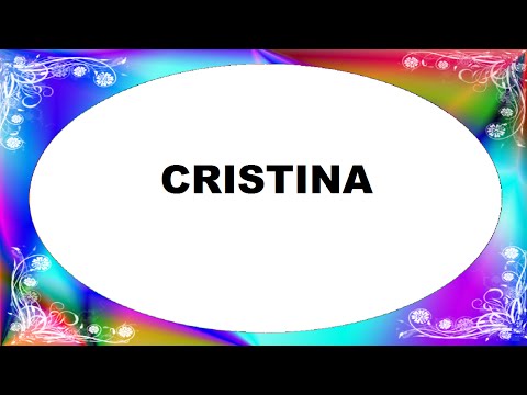 Vídeo: Quais Nomes Do Meio São Adequados Para Christina