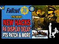 New Weird Hacks, PA Display Delay, PTS Patch, Spring Sale, Feedback Survey & More | Fallout 76 News