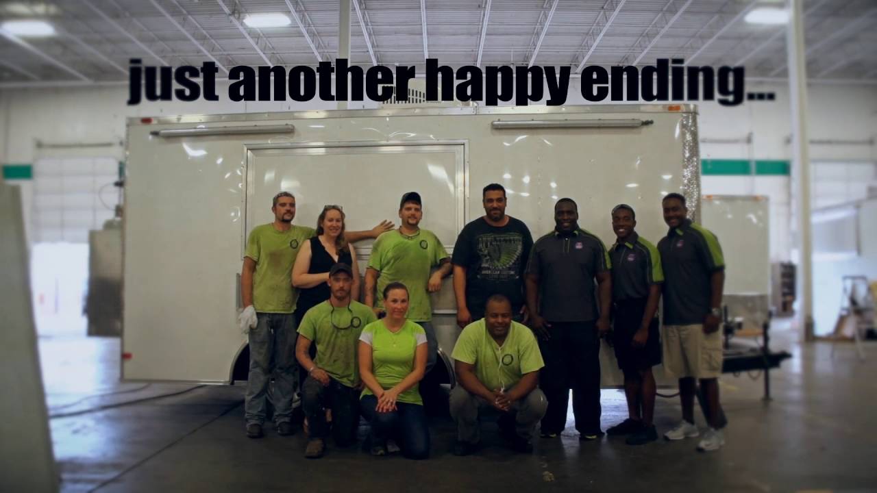 Lakeland Police Athletic League Food Trailer Buildout by Orlando's One Fat Frog Food Truck Builder - YouTube