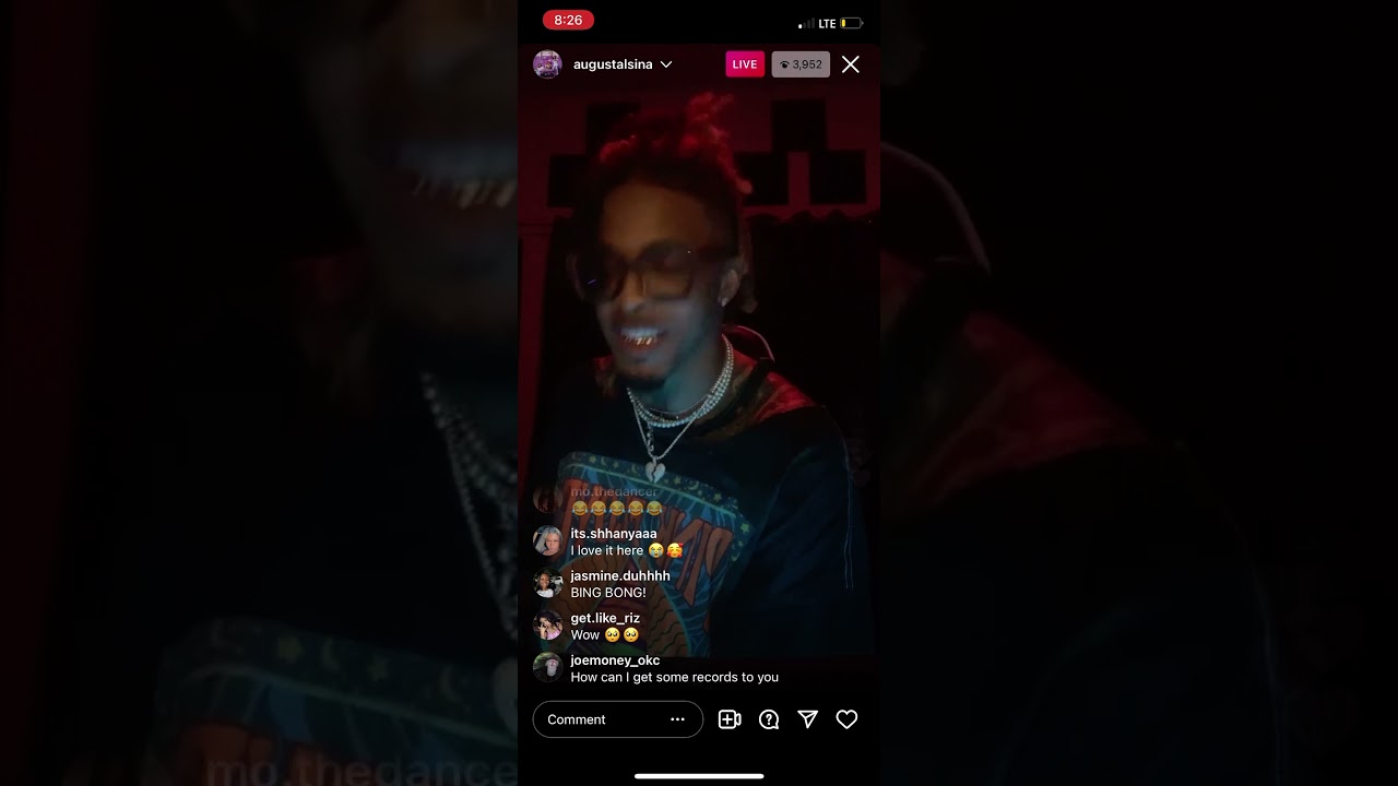 August Alsina IG Live