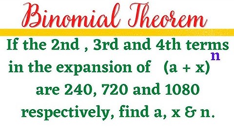 Binomial Theorem | 7 marks problem @EAG