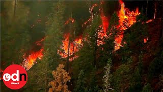 Air crews battle huge arizona wildfire ...