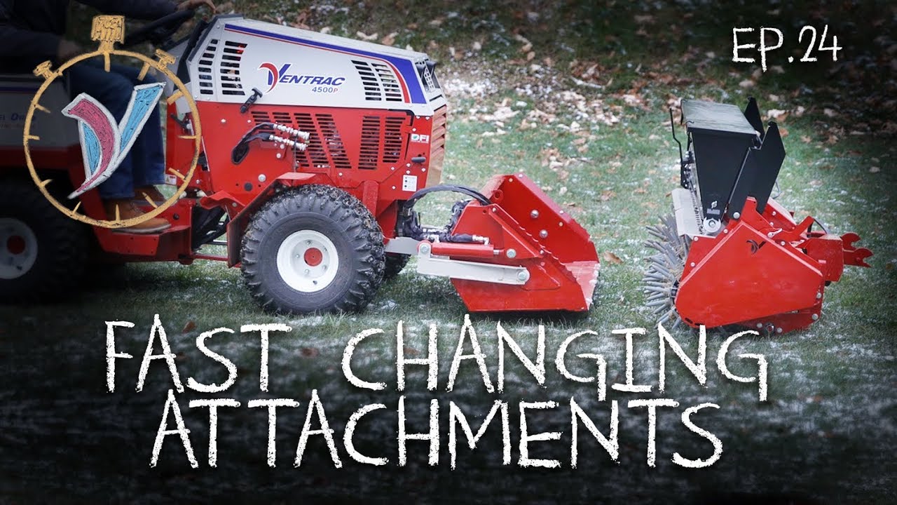 Ventrac Sidewalk Snow Management