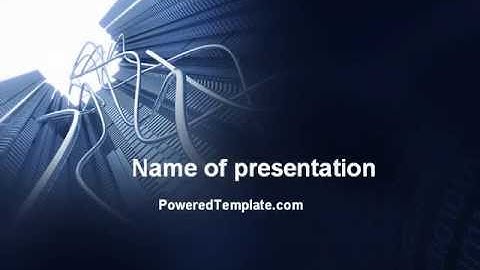 Wired Telecommunication PowerPoint Template by PoweredTemplate.com