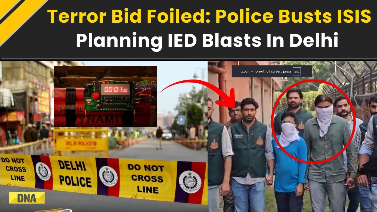 Delhi News: Delhi Terror Plot Foiled; Police Bust ISIS Module Planning ...