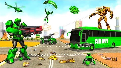 army bus robot car game 3d mod apk