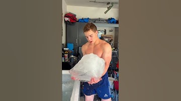 How does the ice break like that???  #icebath #cold #dangerous #satisfying #asmr