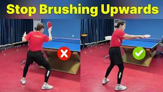 Stop Brushing Upwards! Why Your Forehand Topspin Loops Keep Flying Long