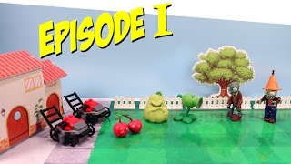Plants vs. Zombies Toy Play Episode 1 Pea-Shooter vs the Zombie