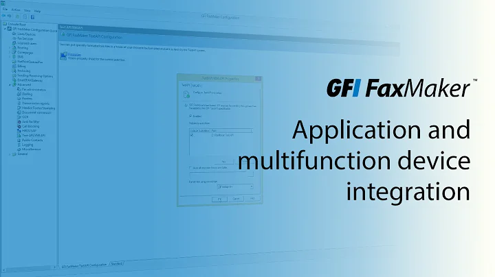Application and multifunction device integration | GFI FaxMaker