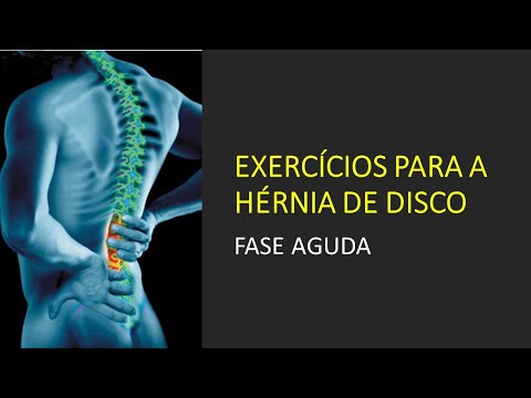 Vídeo: Exercícios Para Hérnia Da Coluna Lombar: Técnicas Com Vídeo