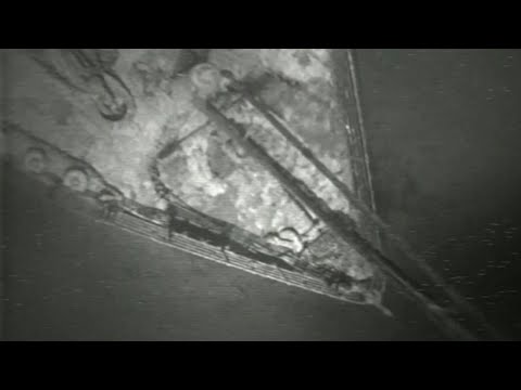 Sunken Titanic seen in rare 1986 footage from the first dive that located the ship