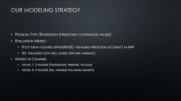Project- Predicting power plant energy output