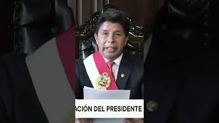 El último discurso de Pedro Castillo: el tembloroso anuncio que acabó con su mandato