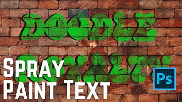How to Create Spray Paint Text Effect in Photoshop